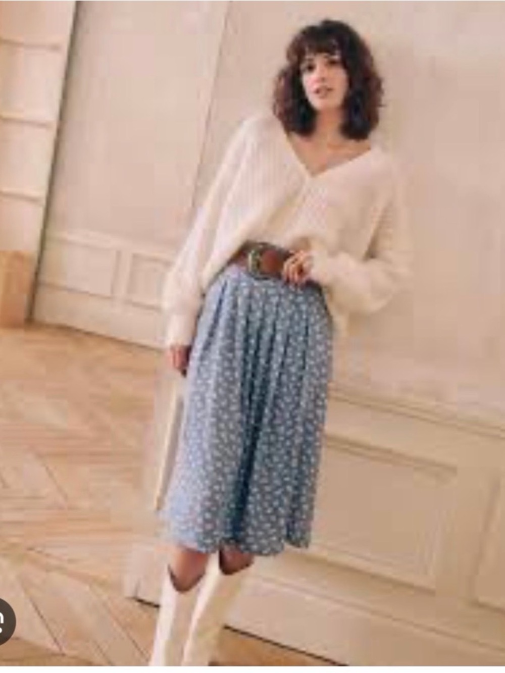 ISO Sézane Alicia floral skirt size (8) 38